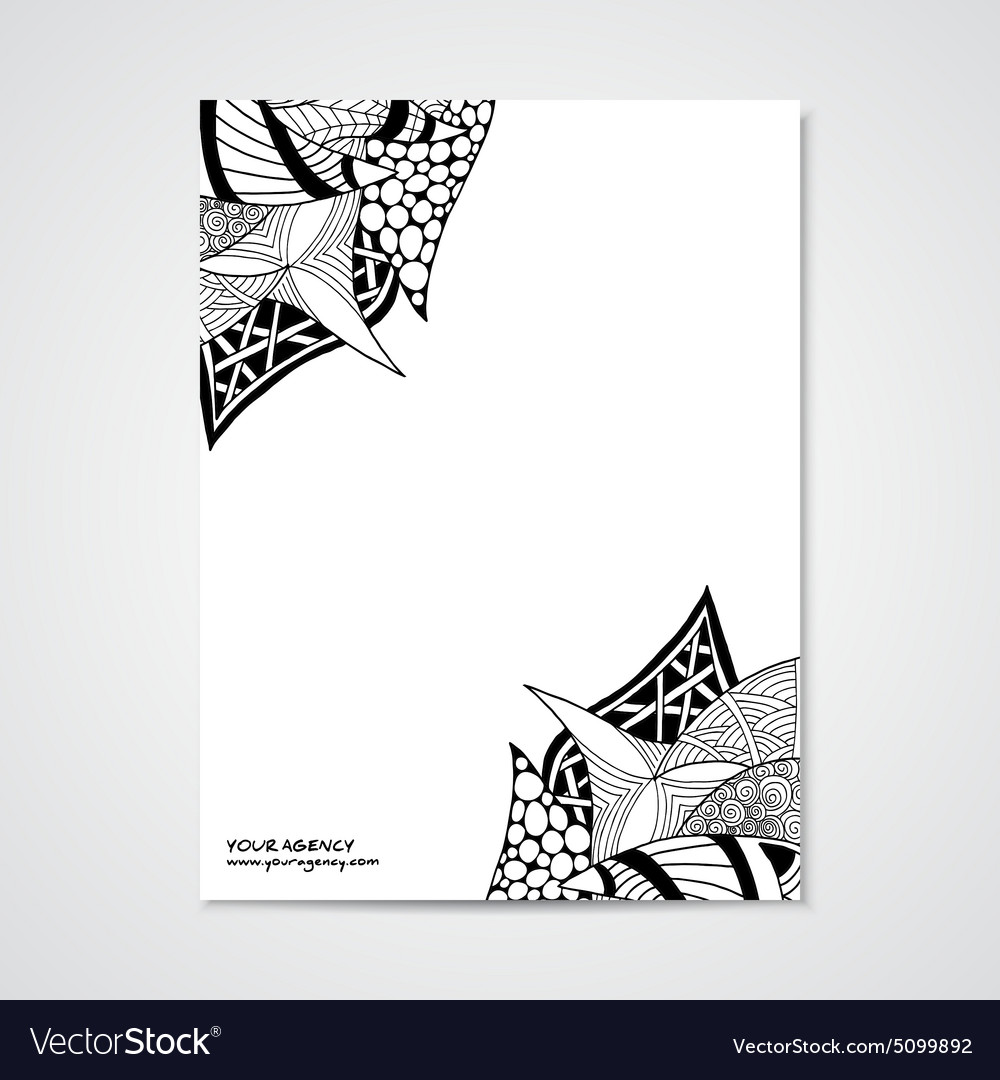 graphic design letterhead with