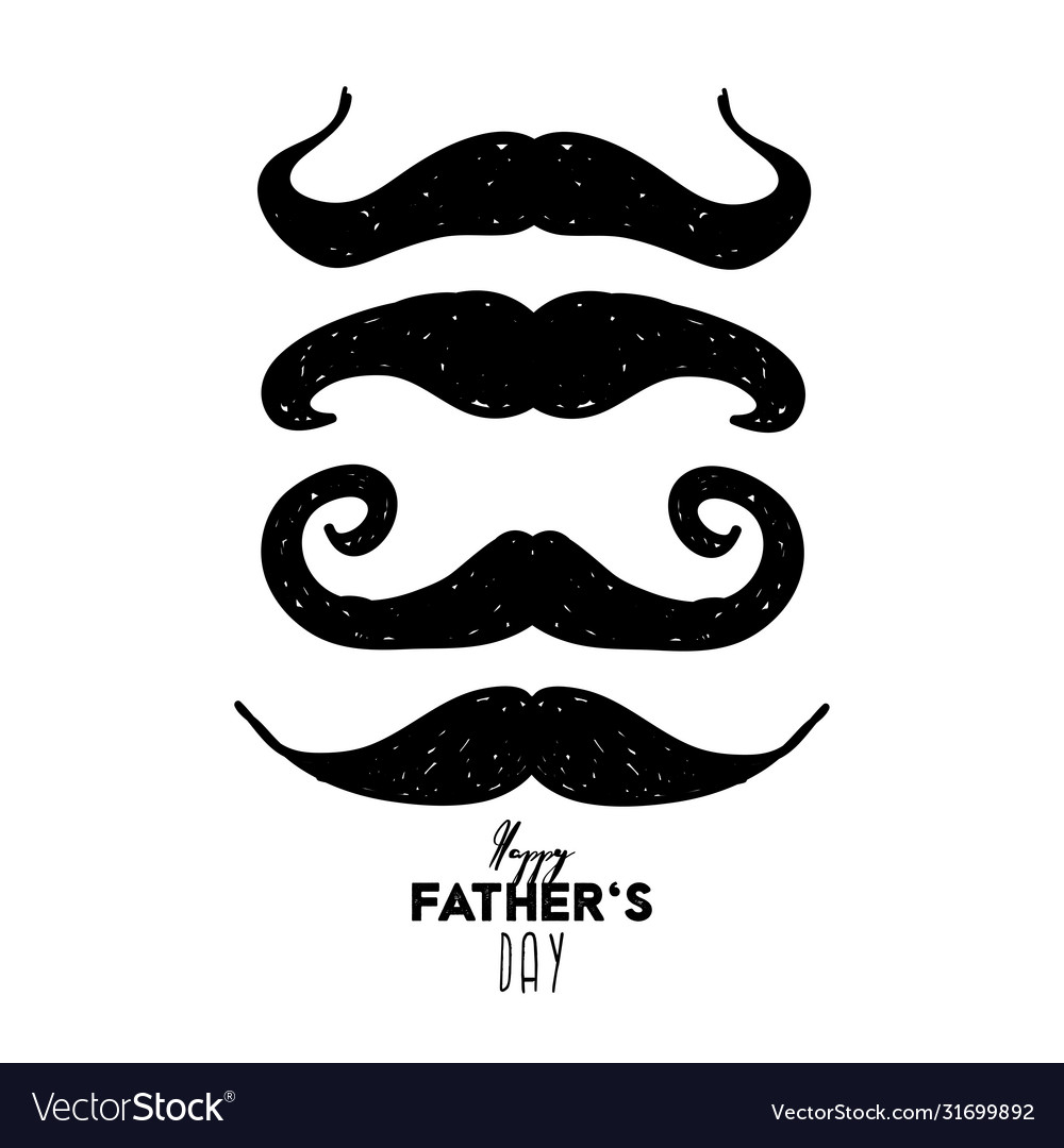 Happy fathers day greeting card design for mens