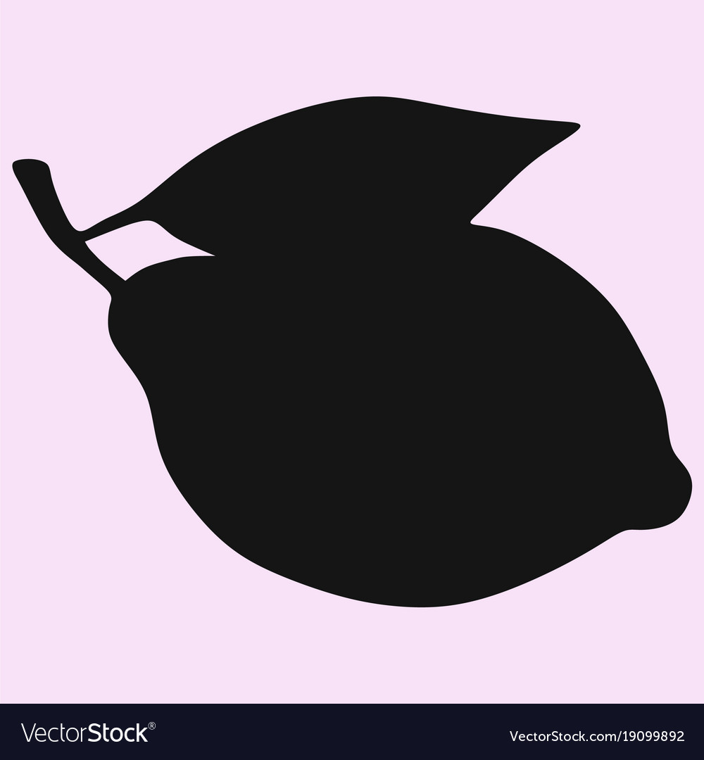 Lemon with leaf