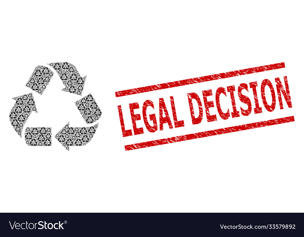 Recycle recursive composition items vector image Recycle recursive composition items