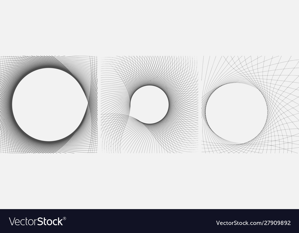 Set striped abstract forms dynamic curved Vector Image Set striped abstract forms dynamic curved
