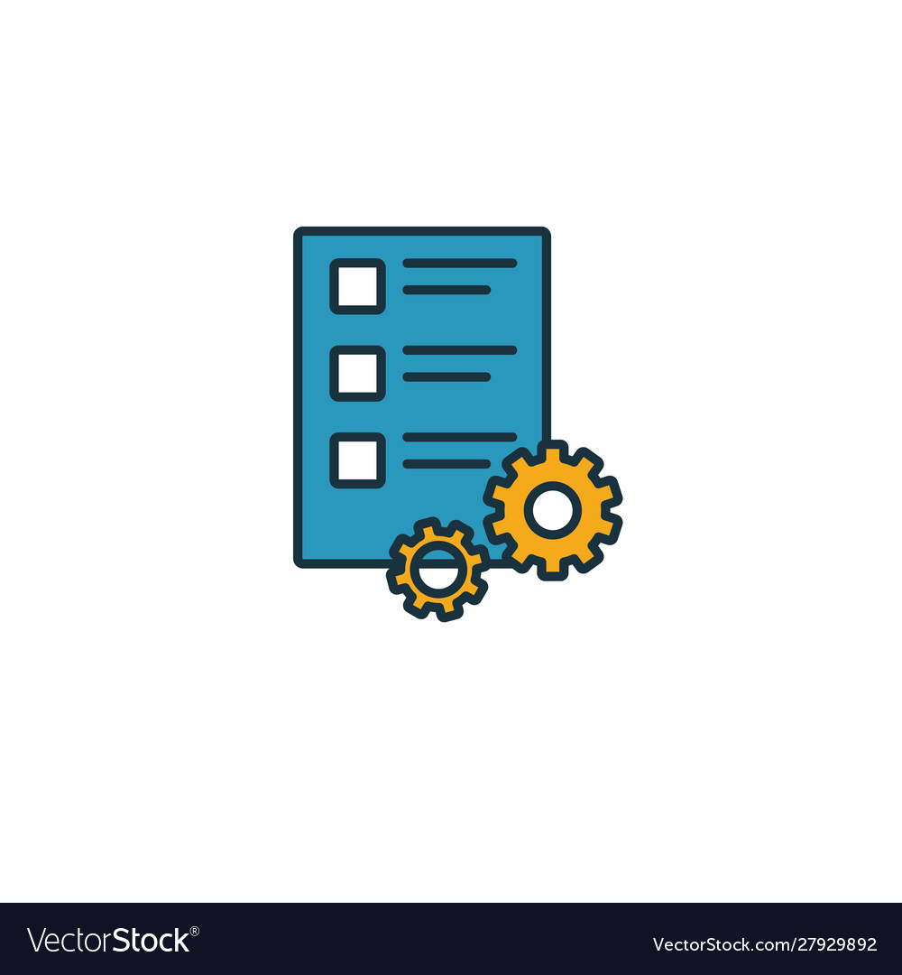 Work plan icon simple element from productivity