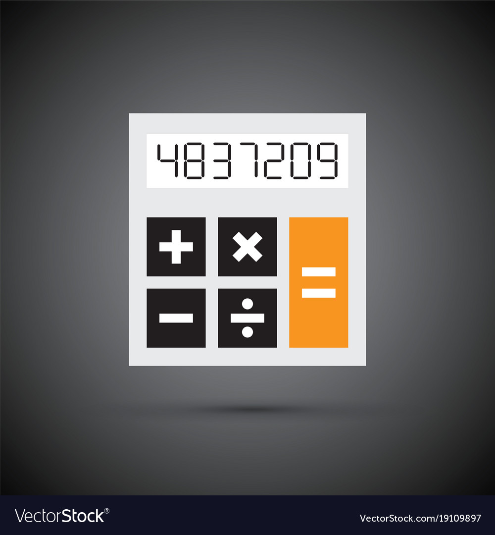 a simple calculator royalty free vector image vectorstock calculator simple