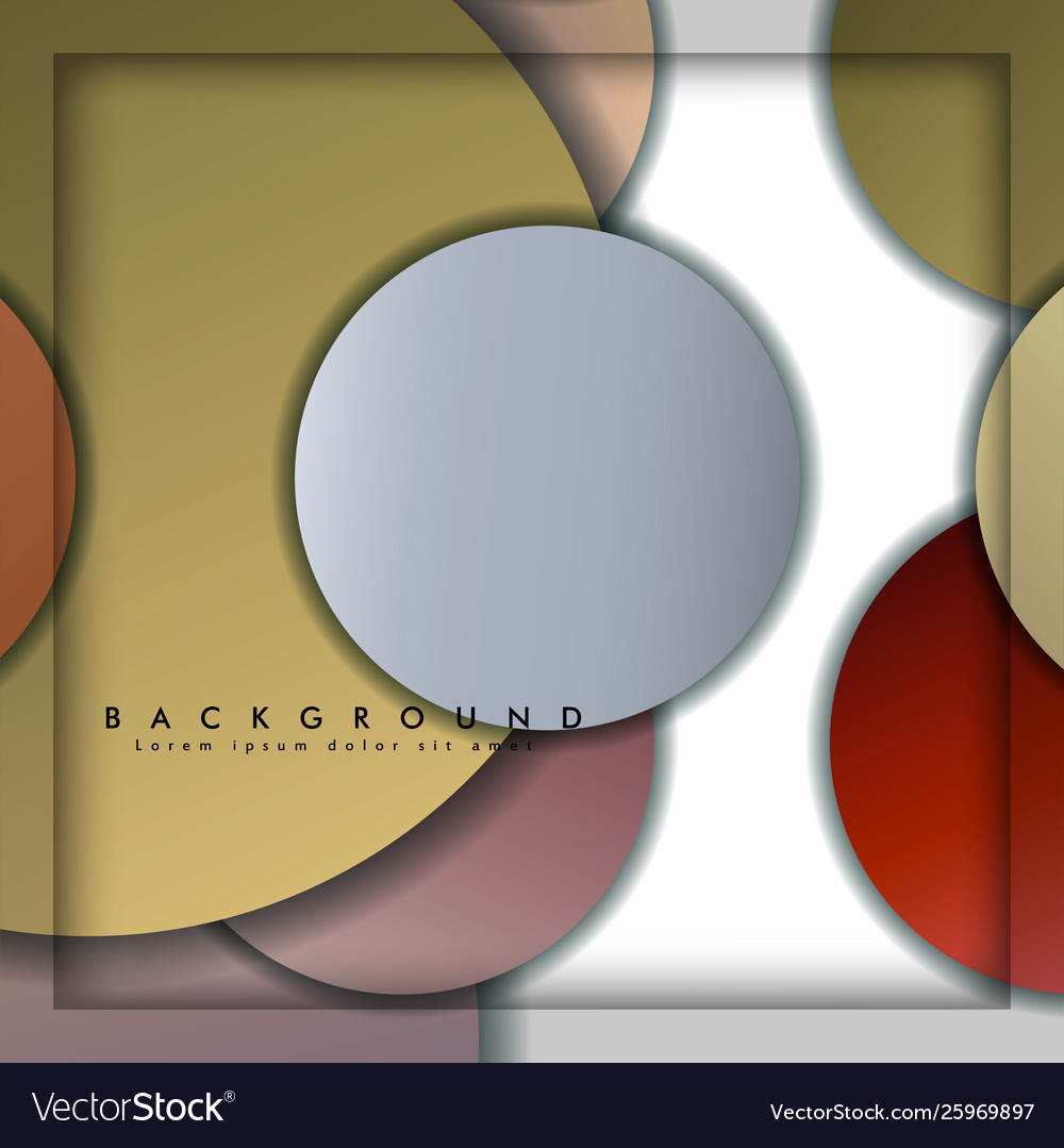 Abstract circle background with color stone vector image Abstract circle background with color stone