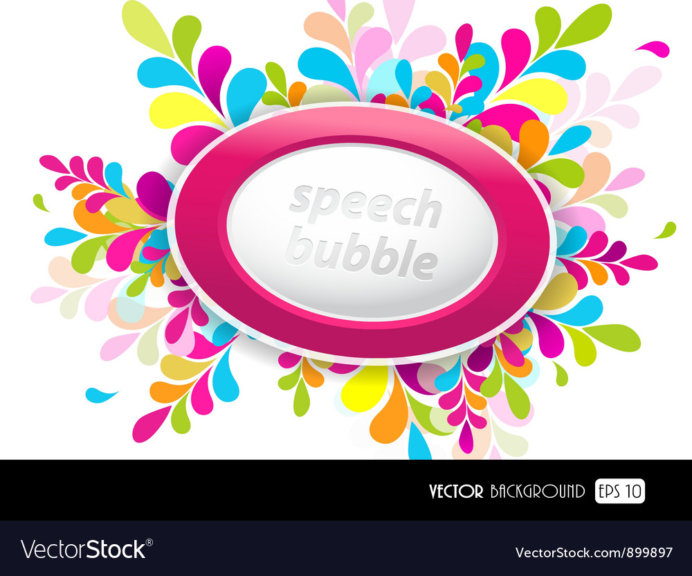 Colorful Speech Bubble Background
