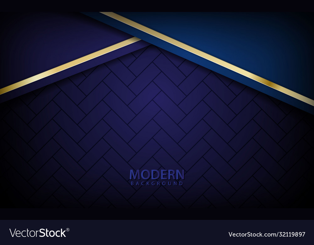 Dark blue abstract realistic background overlap Vector Image Dark blue abstract realistic background overlap