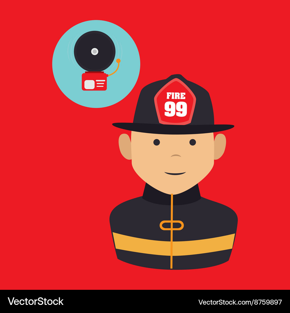 Fire emergency concept design Royalty Free Vector Image