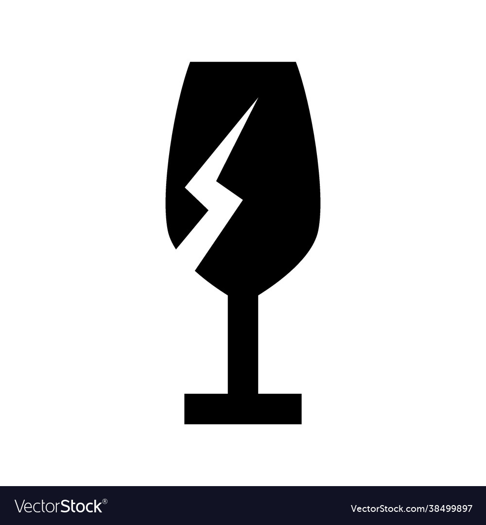 Fragile icon vector image Fragile icon