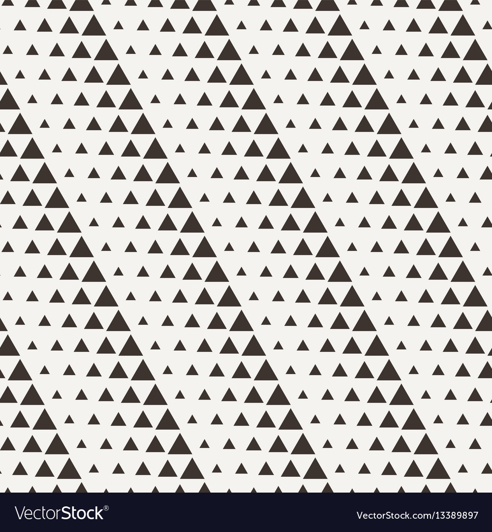 Geometric Triangle Halftone Pattern