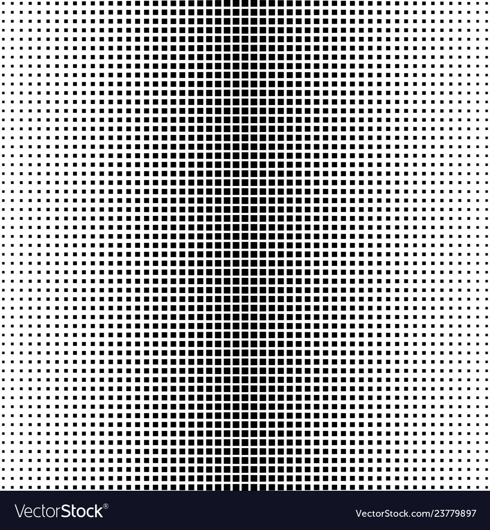 Halftone black and white square pattern background Vector Image Halftone black and white square pattern background