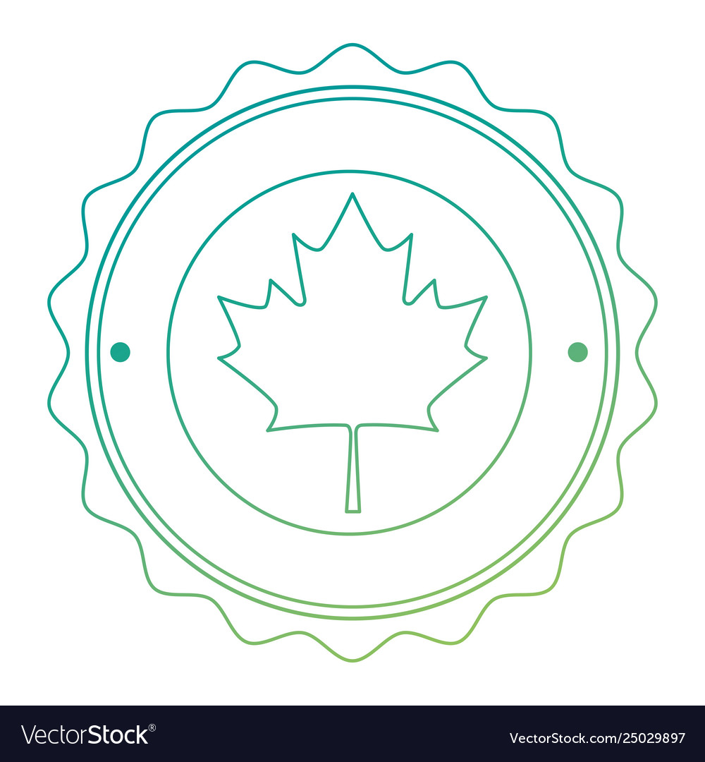 Maple leaf emblem icon