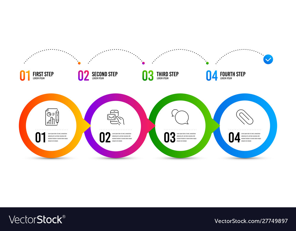 Messenger mail and report document vector image Messenger mail and report document