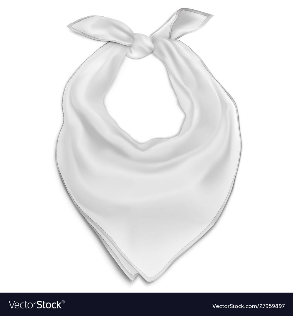 Buff on the face is black and white color. Bandana, scarf, buff, neckscarf.  Front and back view. 3d realistic illustration of mockup, empty blank  template isolated on a white background. ilustração do