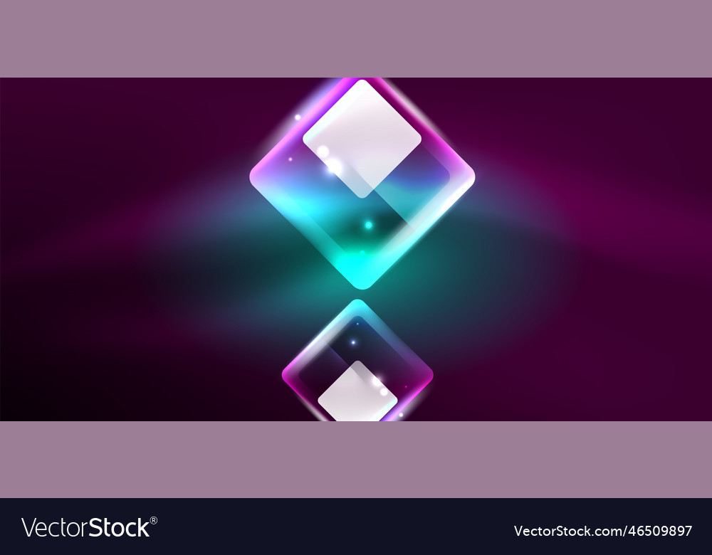 Neon glowing techno lines and arrows hi-tech Vector Image Neon glowing techno lines and arrows hi-tech