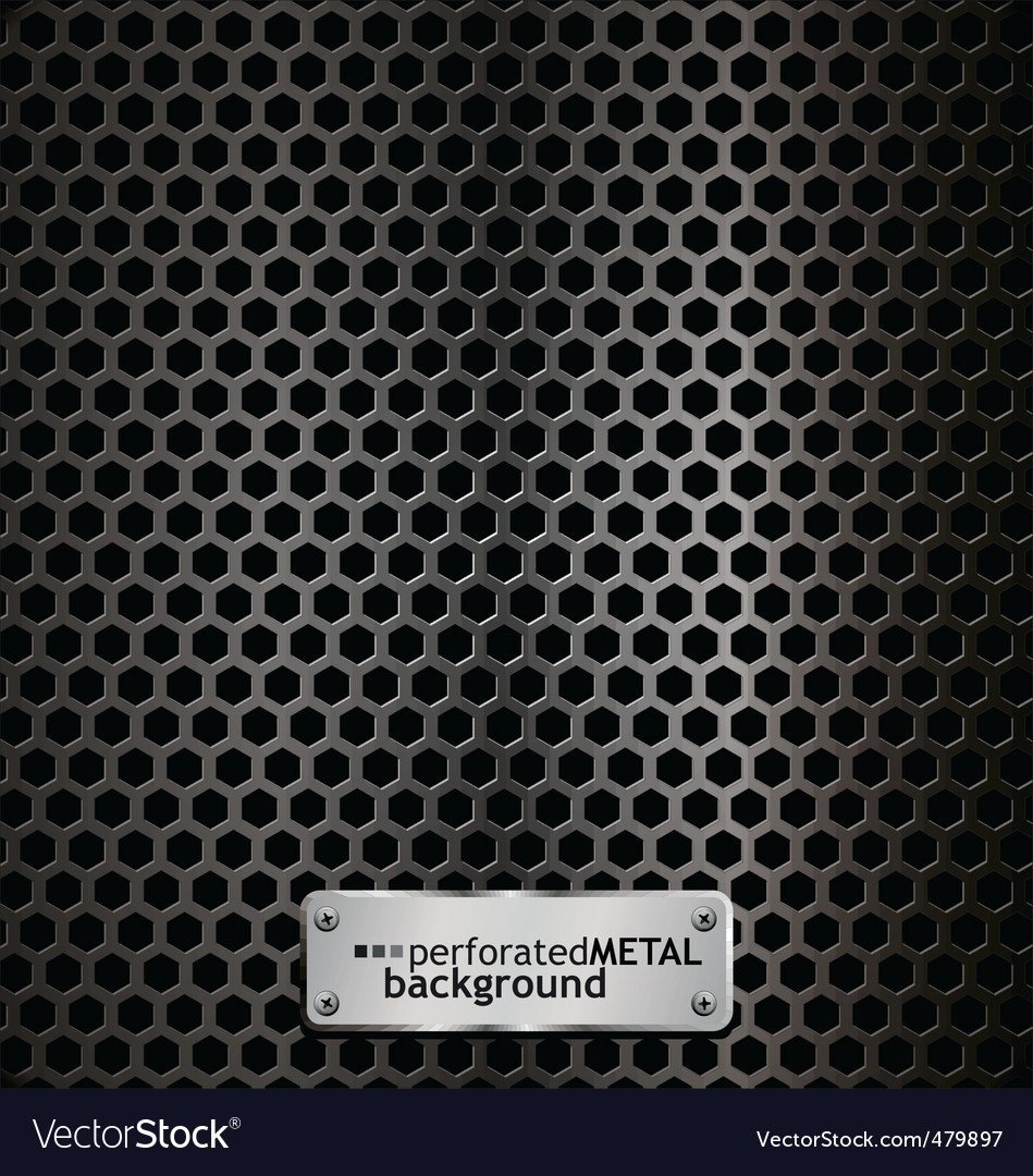 Perforated metal background