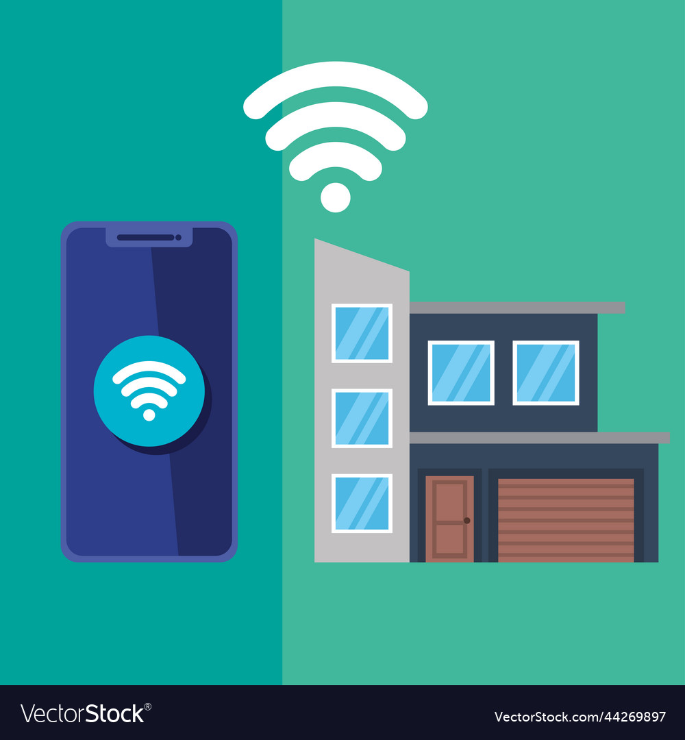 Smarthouse tech with smartphone