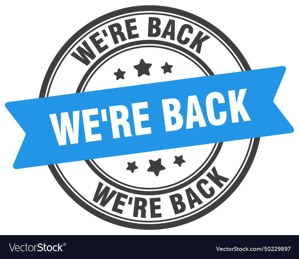 Were back stamp label on transparent Royalty Free Vector