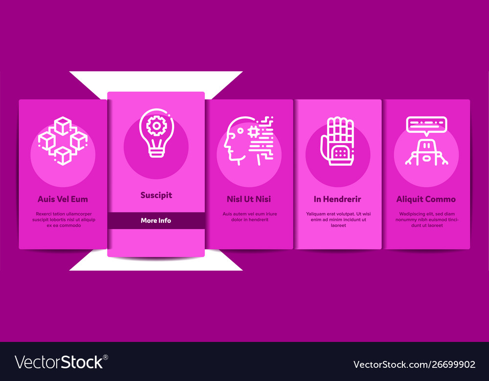 Artificial intelligence onboarding vector image Artificial intelligence onboarding