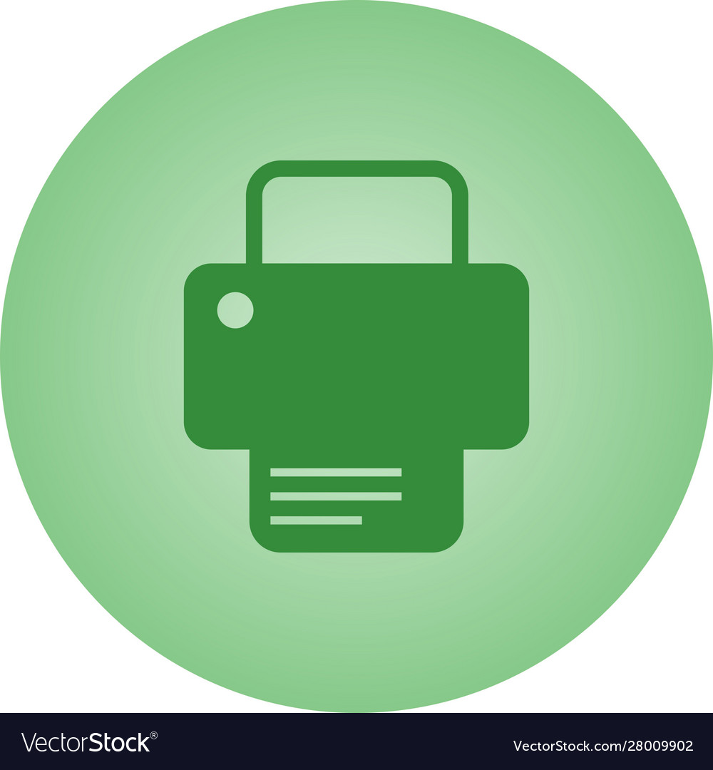 Beautiful printer glyph icon