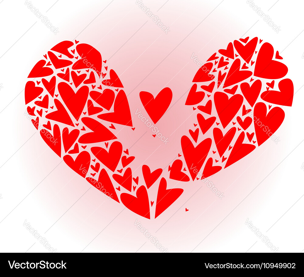 Broken heart Royalty Free Vector Image - VectorStock