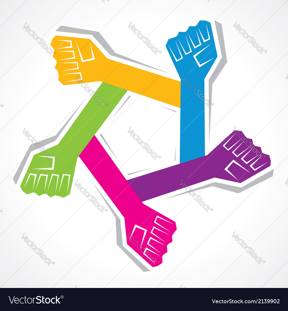 Hands in Unity Background