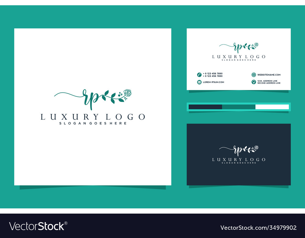 Initial rp feminine logo collections and business