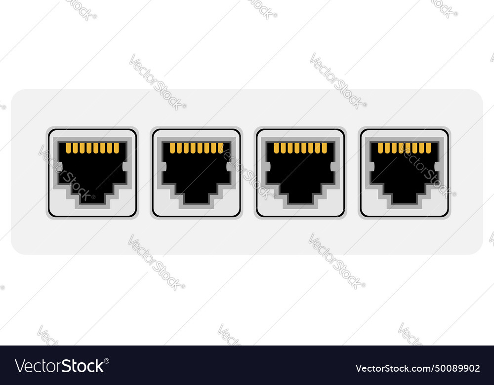 Lan connector for internet transmission