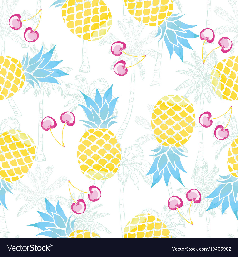 Pineapple seamless pattern