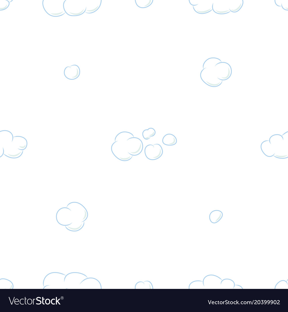 Seamless pattern background with clouds