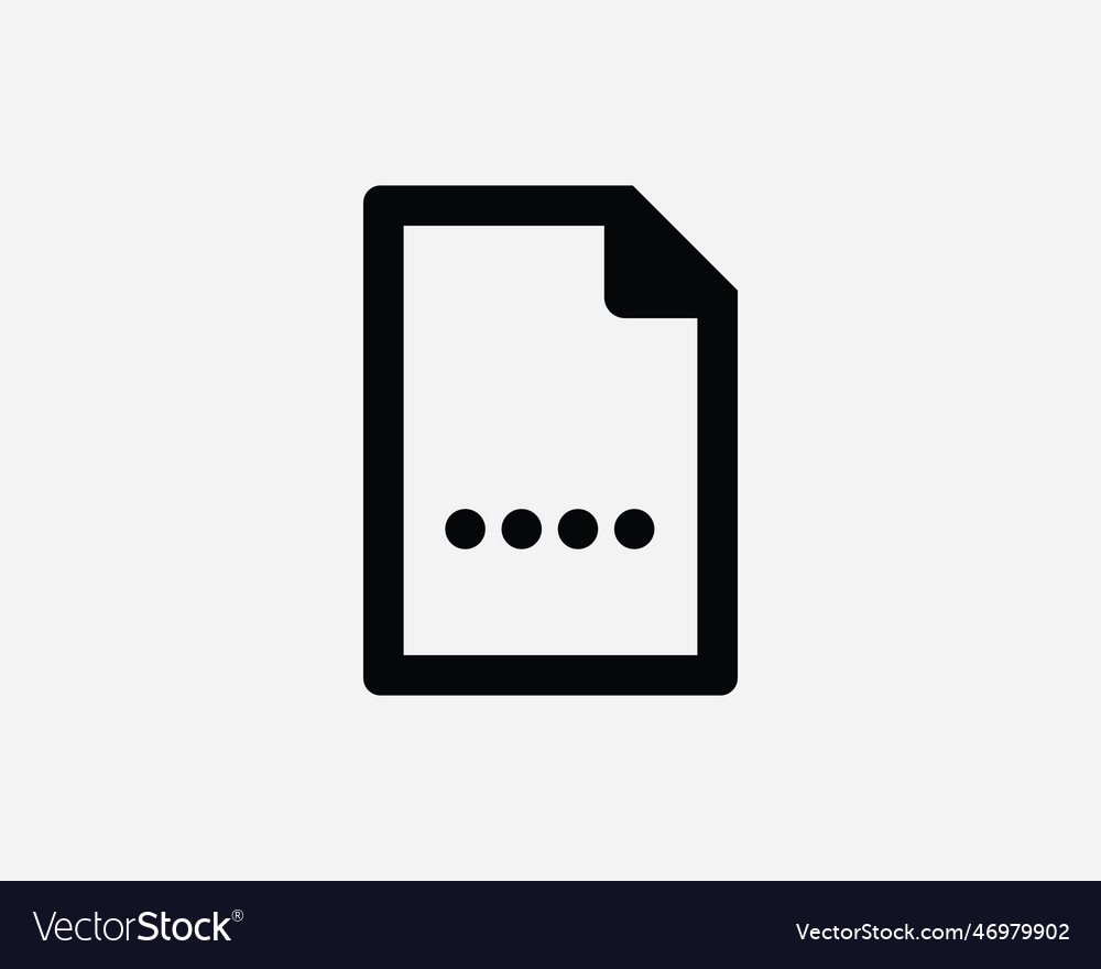Simple file icon Royalty Free Vector Image - VectorStock