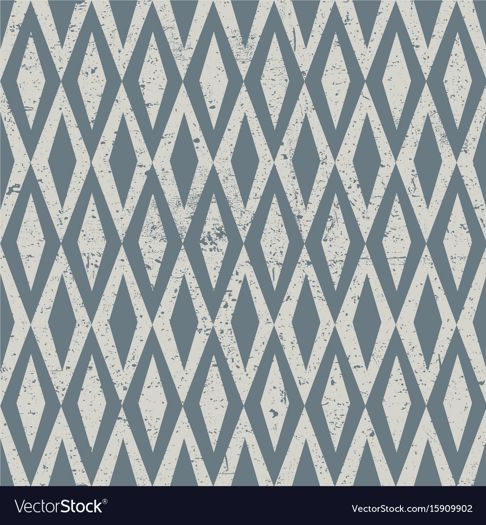 Vintage Rhombus Grunge Muster