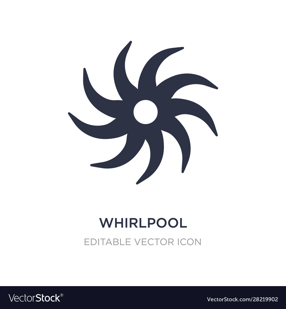 Whirlpool icon on white background simple element