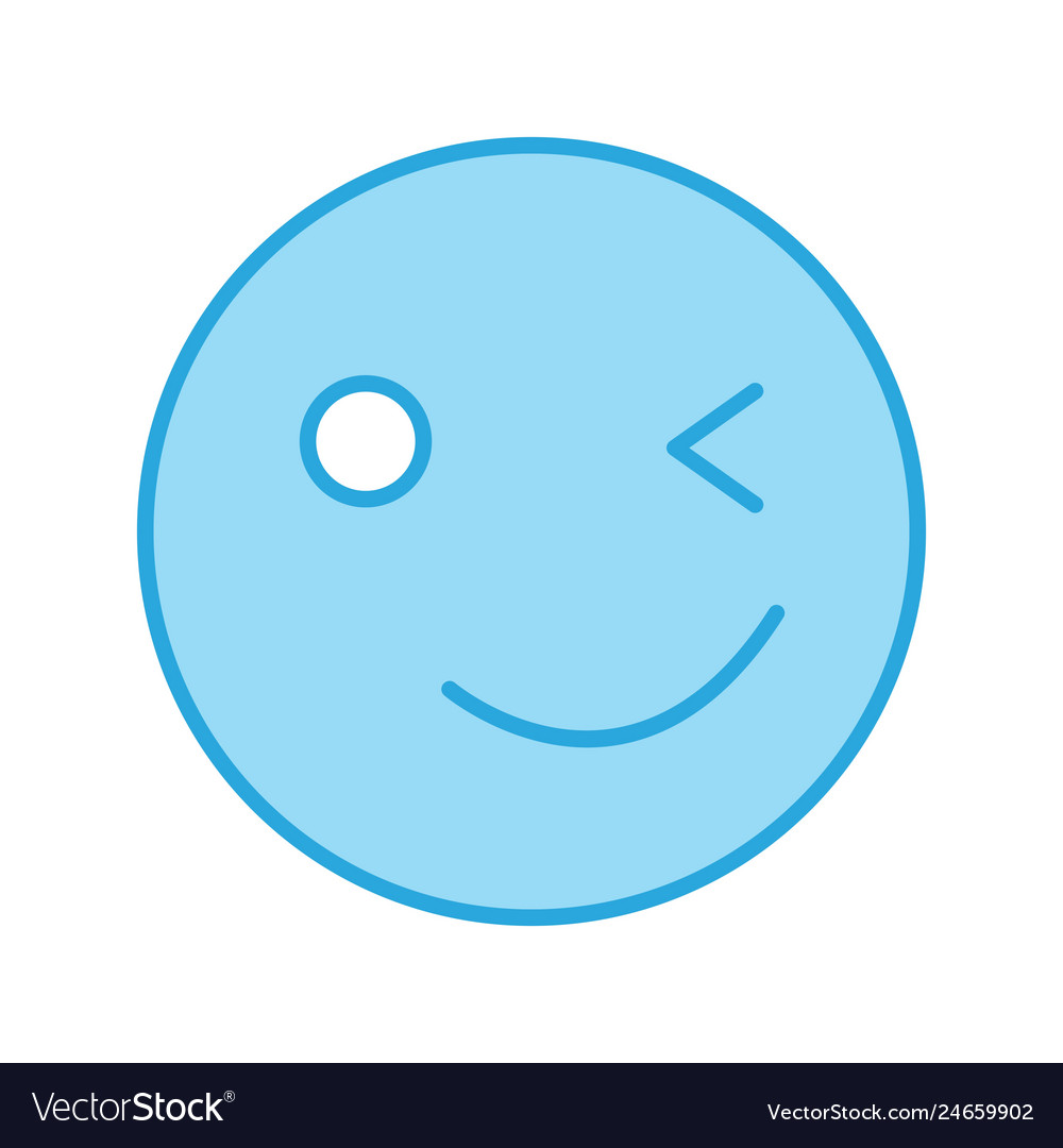 Wink Emoji Icon Royalty Free Vector Image Vectorstock