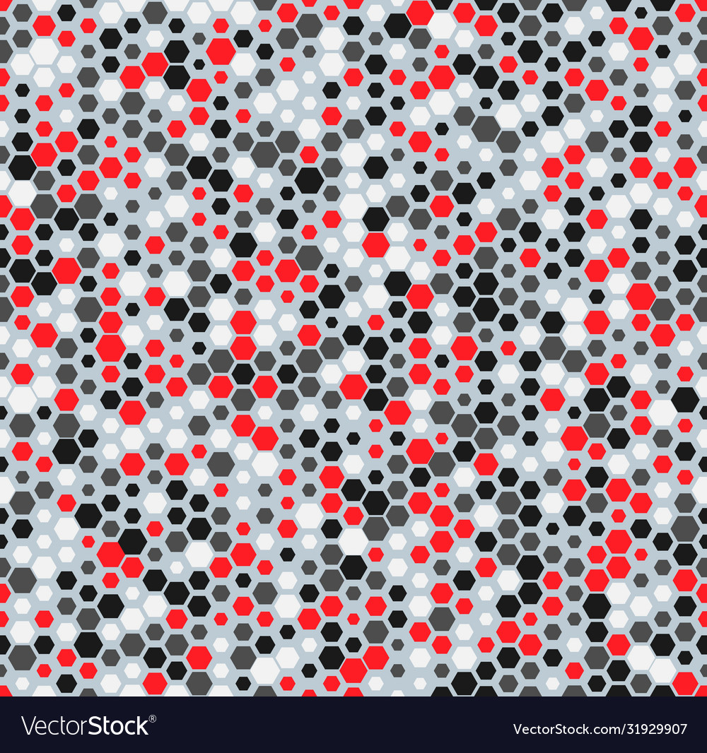 Abstract seamless honey pattern with halftone hex
