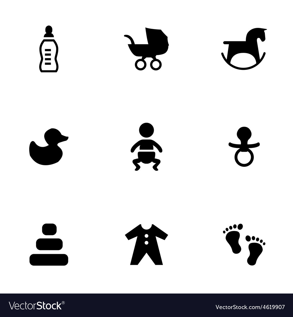 Baby 9 icons set