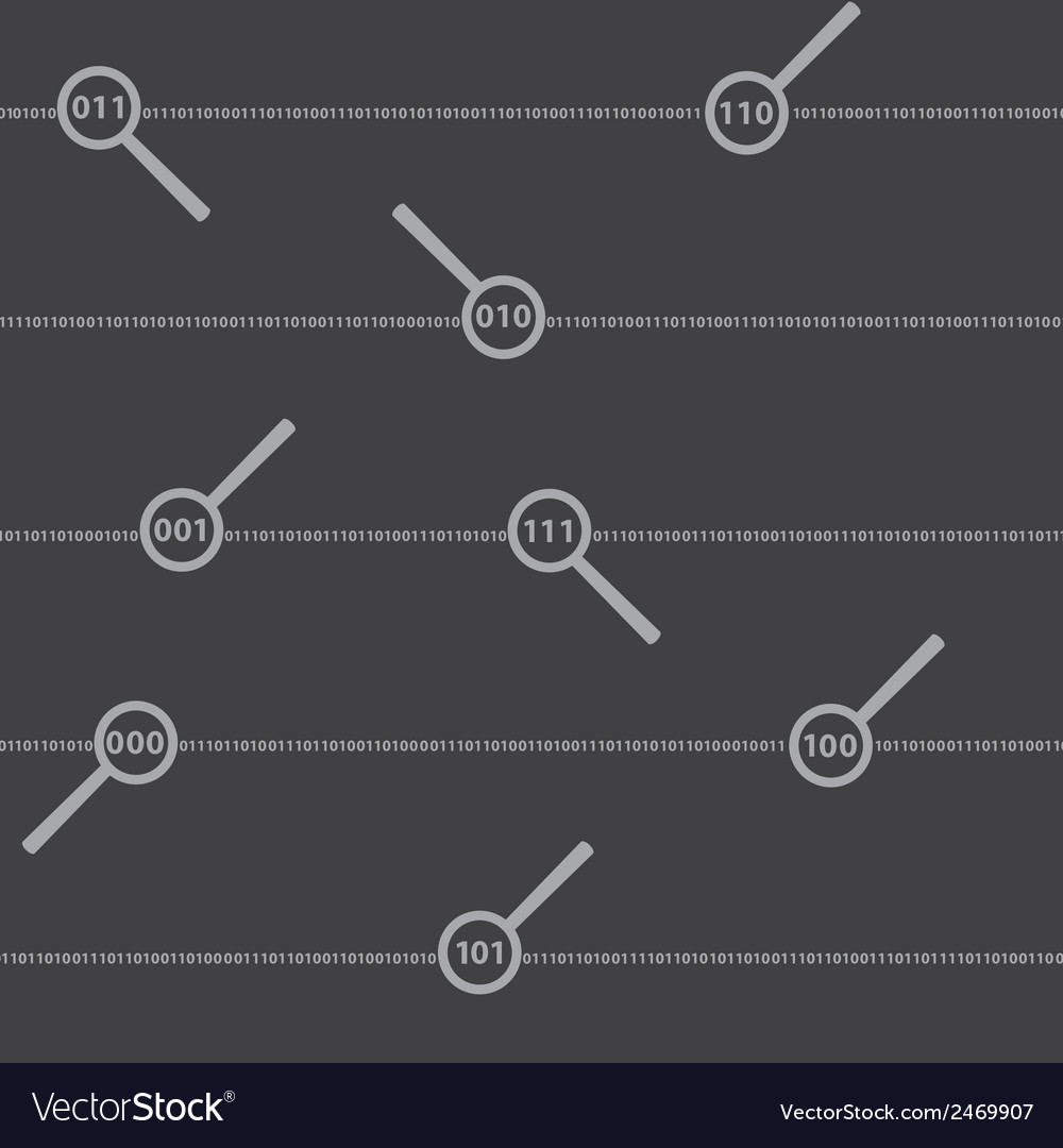 Binary code digits and lens pattern eps10