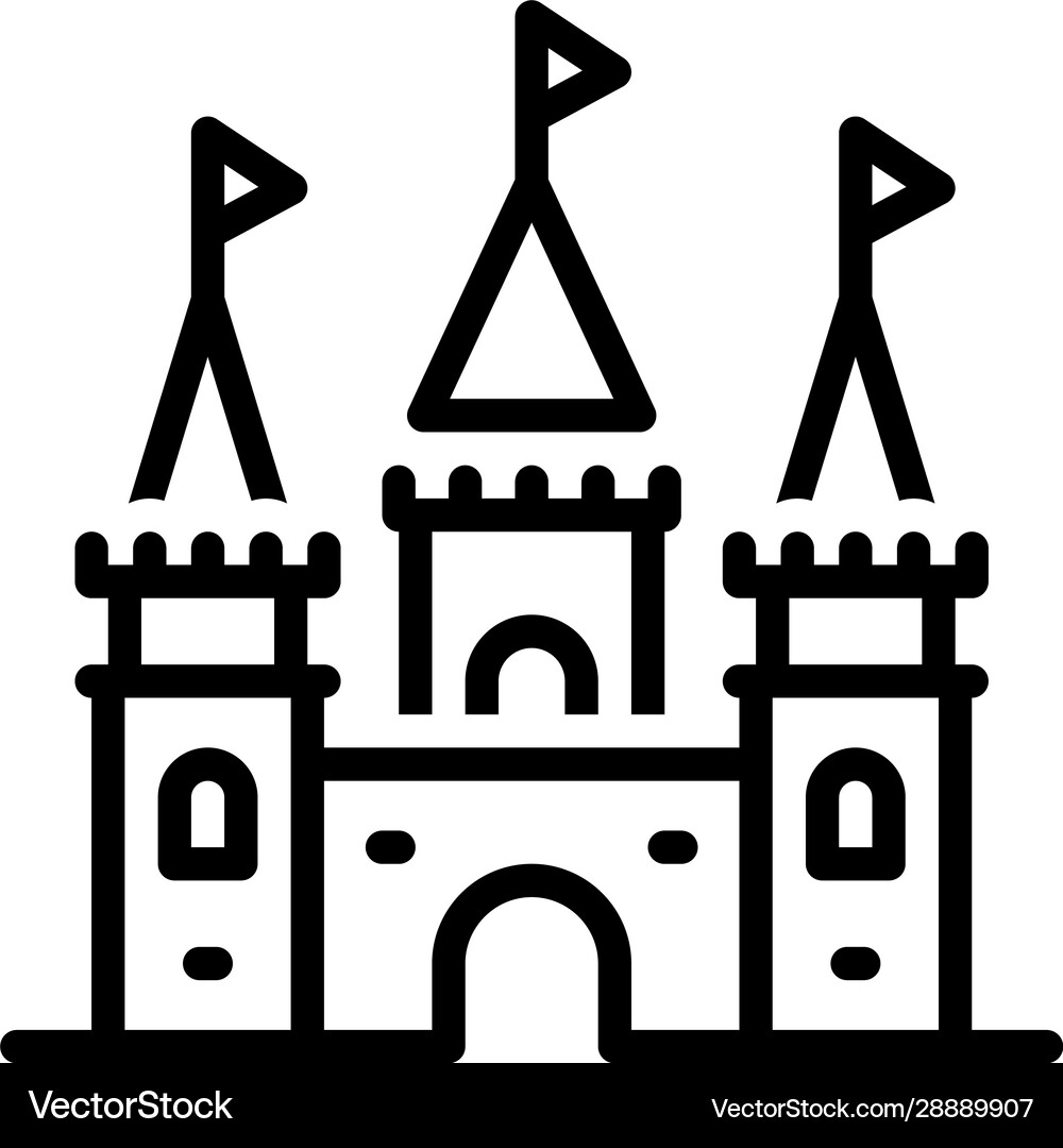 Castle Royalty Free Vector Image - VectorStock