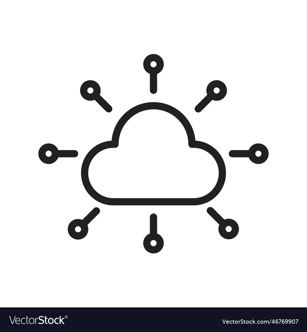 Cloud network icon image suitable
