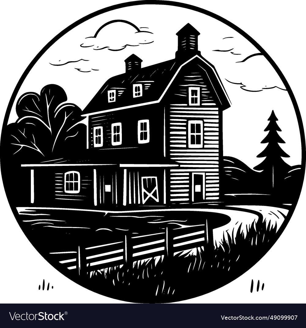 Farmhouse - high quality logo ideal for t-shirt