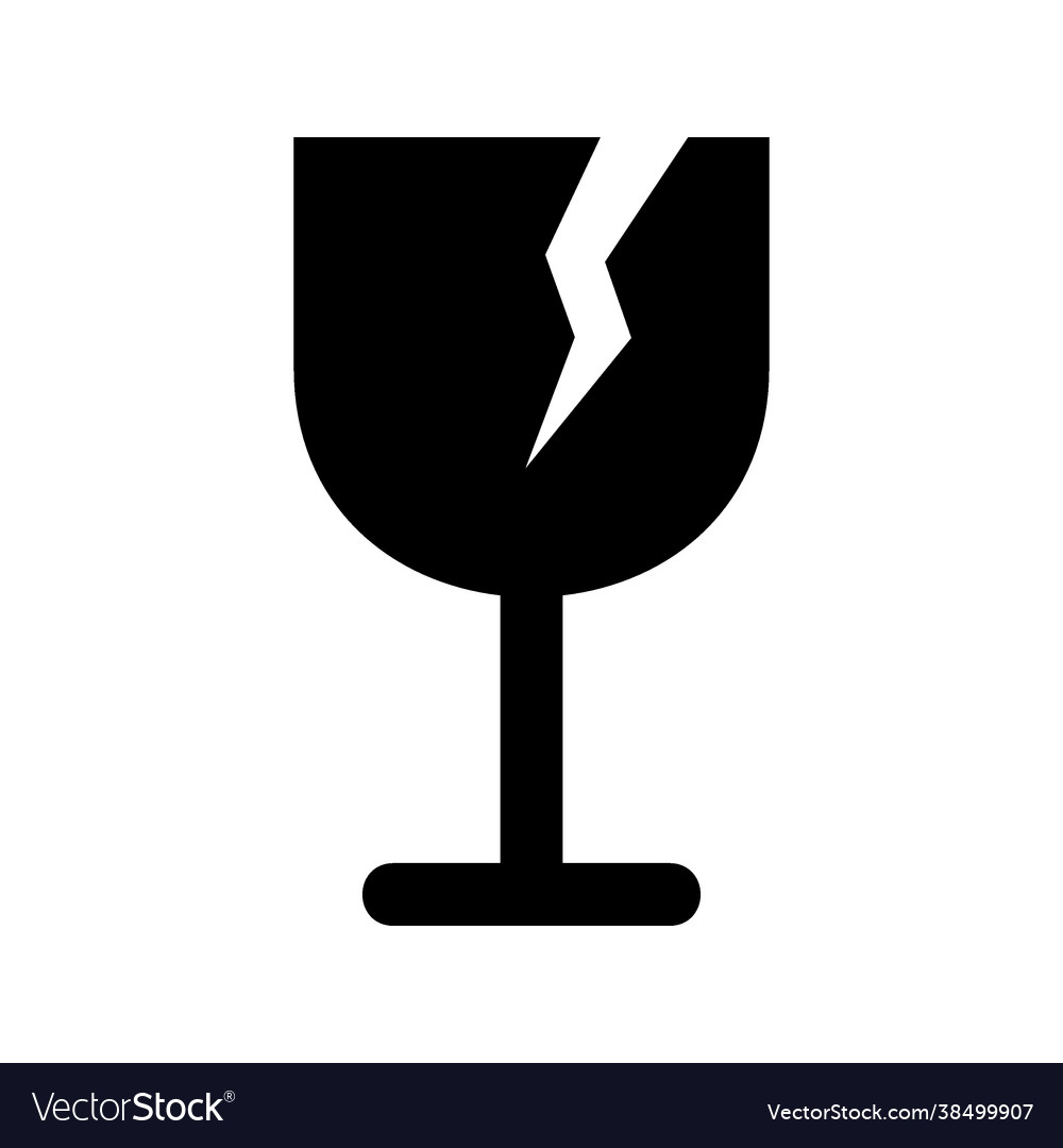 Fragile icon vector image Fragile icon