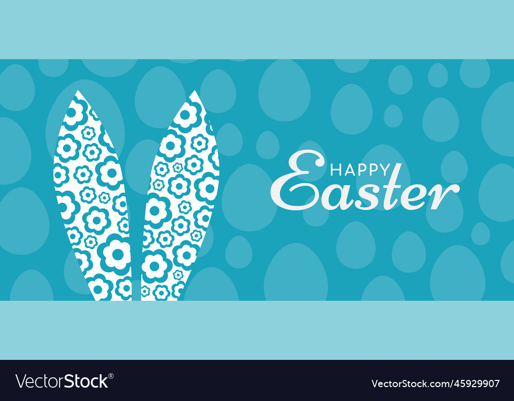 Happy easter banner poster greeting card vector image Happy easter banner poster greeting card