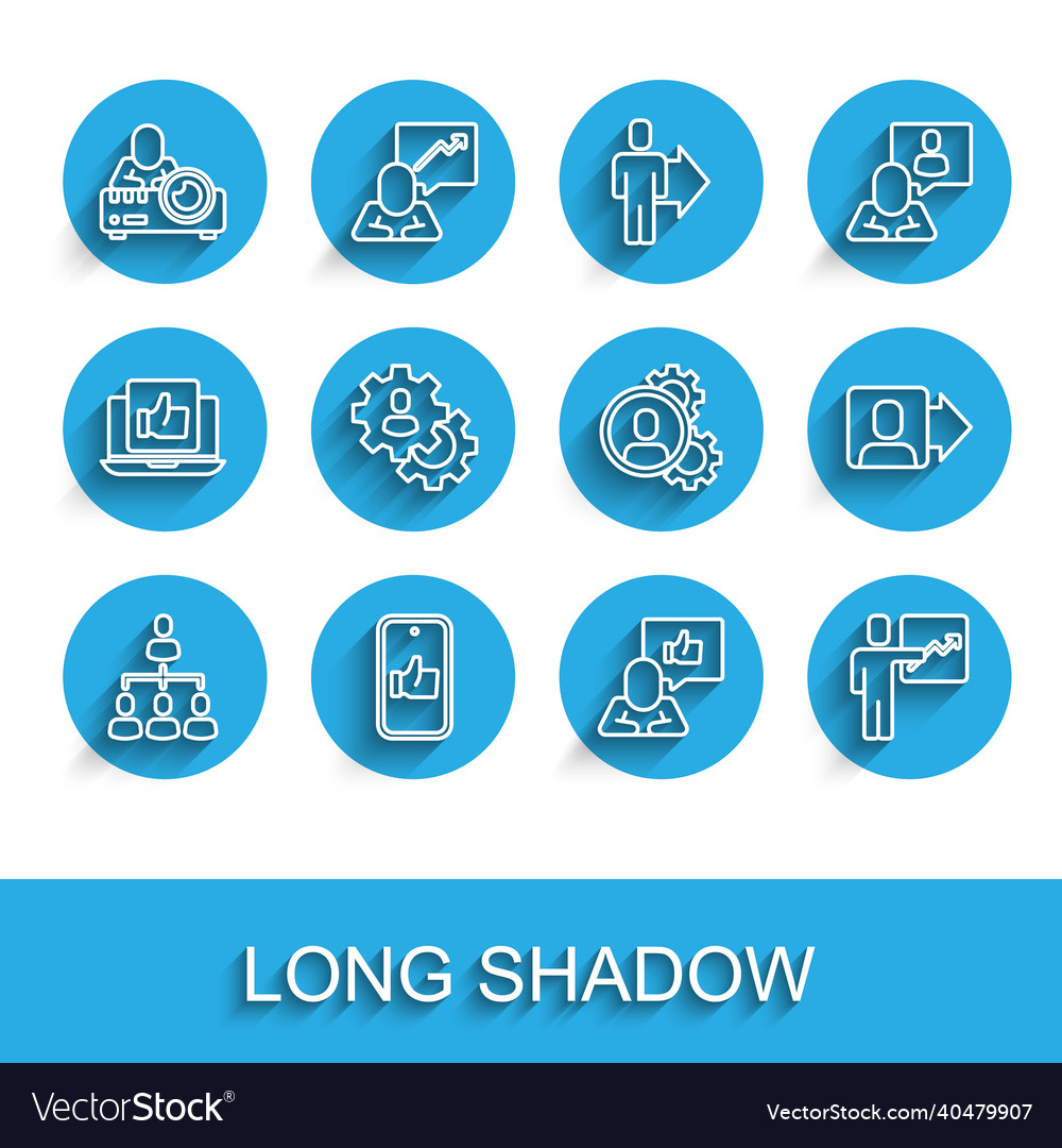 Set line hierarchy organogram chart hand like vector image Set line hierarchy organogram chart hand like