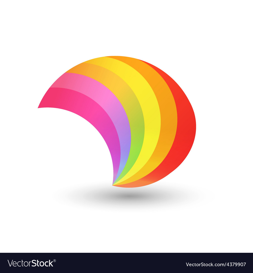 Style rainbow shape Royalty Free Vector Image - VectorStock