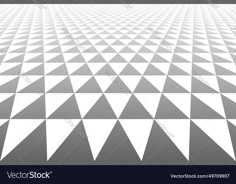 Triangles pattern in perspective view