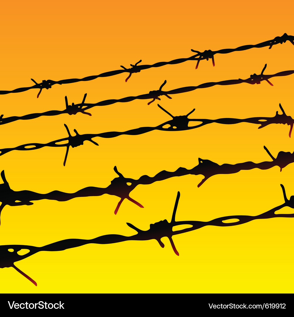 Barbed wire Royalty Free Vector Image - VectorStock