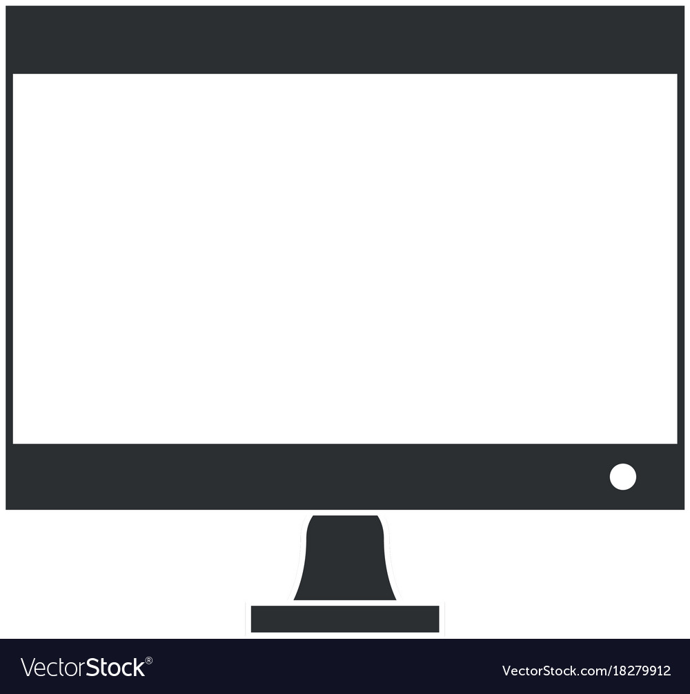 Computer display isolated icon