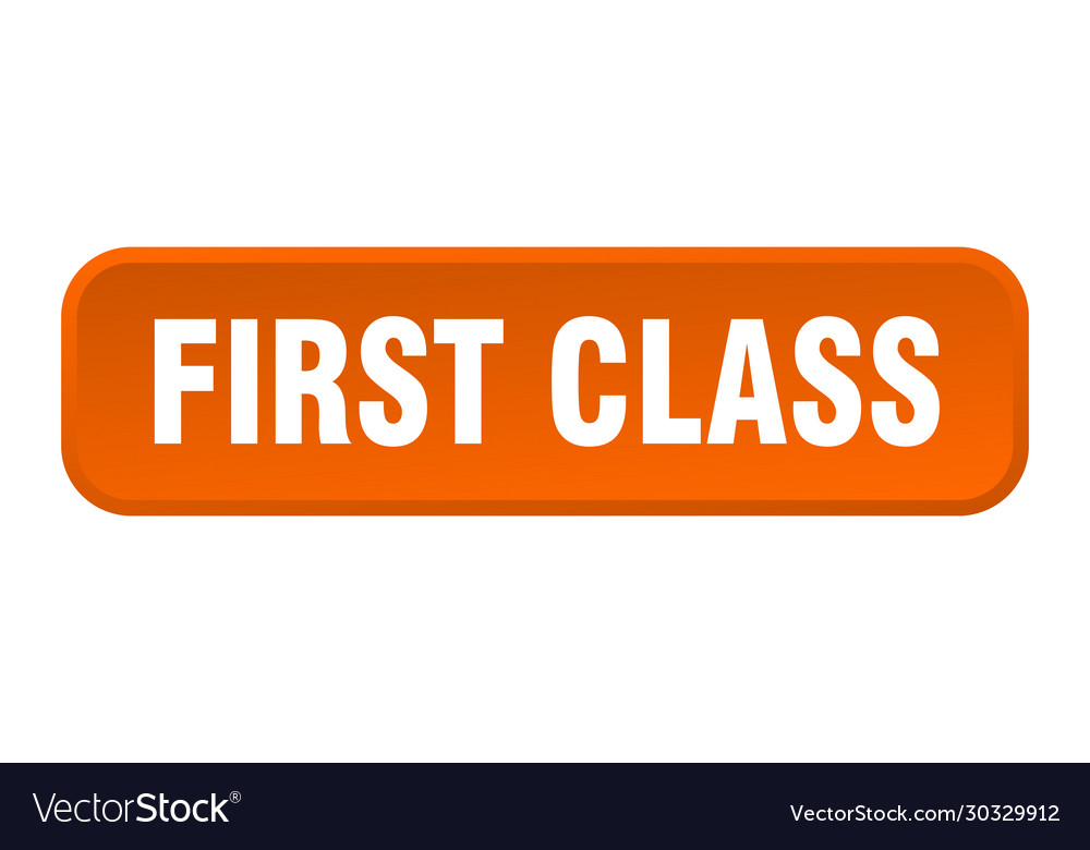 First class button square 3d push