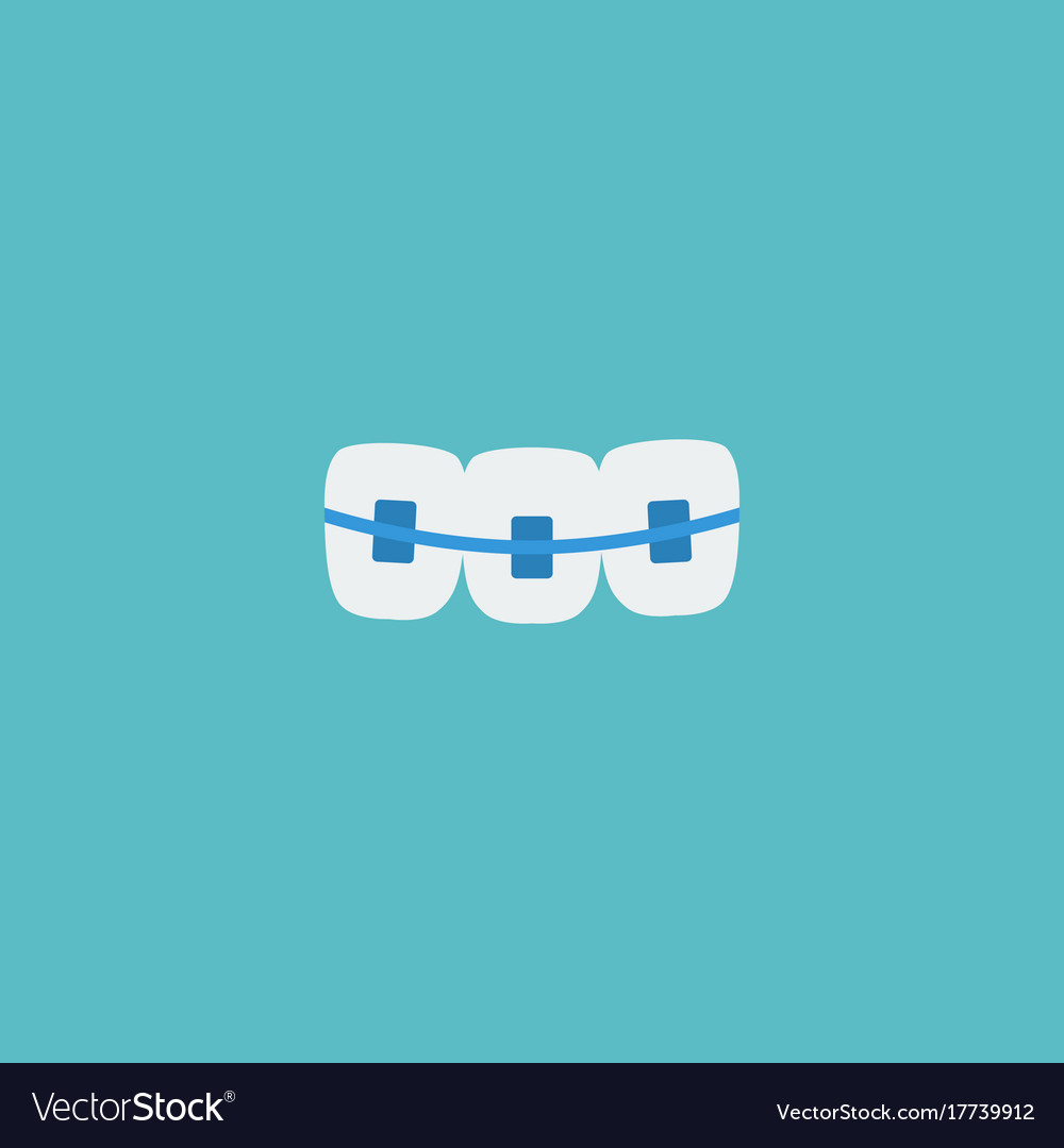 Flat icon braces element