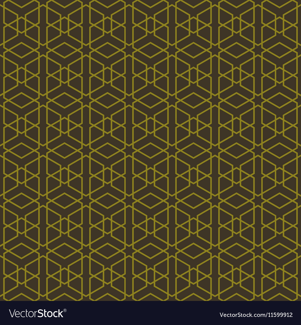 Golden Hexagonal Pattern