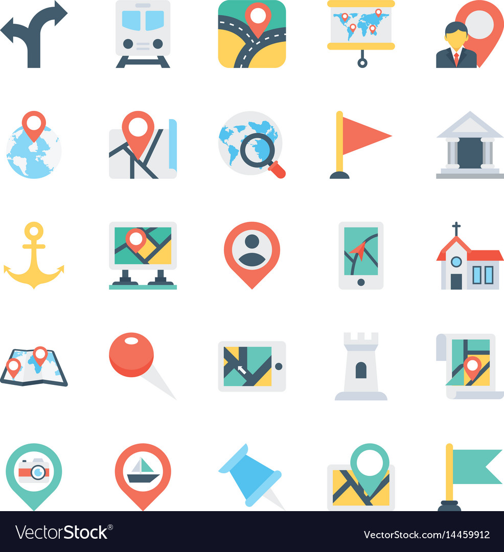 Navigation & Location Icons